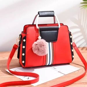 Red trendy cross bags